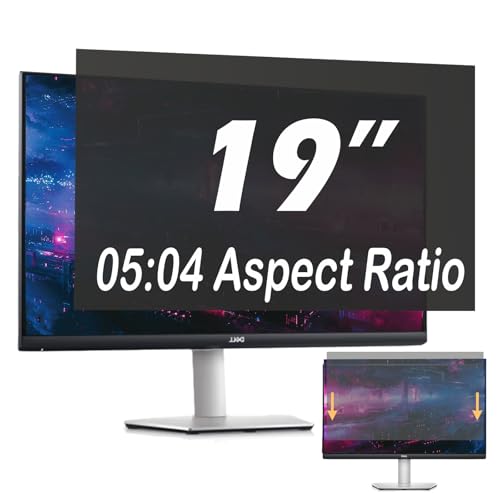 PRSPR Filtro privacy anti-spia da 19 pollici per laptop e monitor PC 5:4, protezione dalla luce blu, antiriflesso, reversibile, facile da installare, design a scorrimento (19 widescreen (05:04))