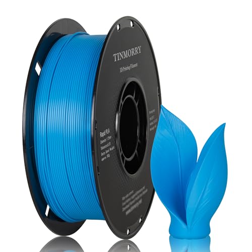 TINMORRY PLA Filament 1.75 mm, Fast PLA 3D Printing Filament, Compatible with Most FDM 3D Printers, 1 kg 1 Spool, Sky Bl