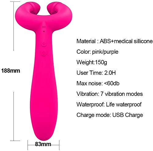 Vibradoris Feminino Ponto G Vibradores 2 em 1 Estimulador Clitóris Feminino e Ponto G Feminino Língu