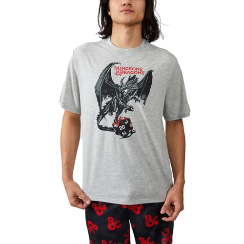 Bioworld Dungeons & Dragons Men's 2-Pack T-Shirt & Lounge Shorts Sleep Set2