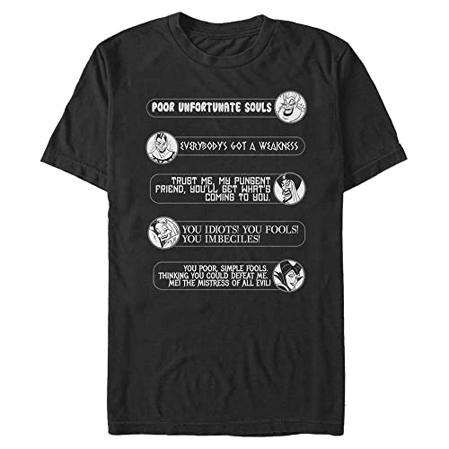 T-Shirt Homme Disney Villains au graphisme exclusif Villain Quotes