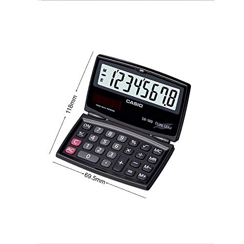 Image of Casio FX-991ES Plus-2nd Edition Scientific Calculator & Casio SX-100-W Portable Calculator with Foldable Design