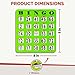 MR CHIPS Jam-Proof Easy-Read Large Print Fingertip Bingo Cards with Sliding Windows 25 Pack in Green Style