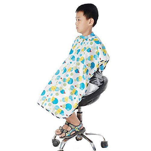 JINDIN Kids Haircut Capes Salon Child Hairdressing Cape Cartoon Pattern Hair Cutting Capes for Boys and Girls Barber Waterproof Styling Cloth