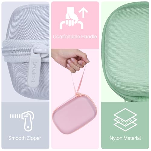 Image of Lebakort Storage Case Compatible with Liene 2x3 inch Photo Printer Mini Instant Portable Color Mono Photo Printer (Pink Case)
