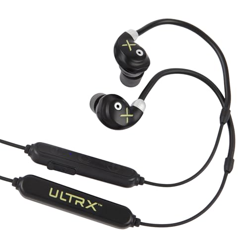 Allen Company ULTRX Bionic Fuse - Auriculares Bluetooth Alrededor del Cuello - Auriculares Deportivos inalámbricos para el Cuello - Carga rápida - Negro