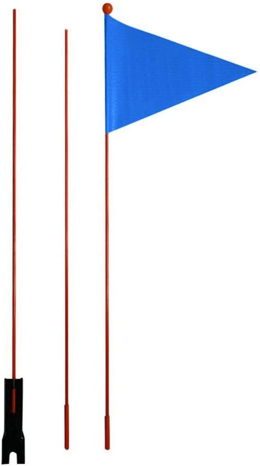 Buding Safety Flag Kid Bike Trailer High-Visibility Waterproof Fiberglass Pole Flags Knight Flag 60cmx 3 Sectionsx
