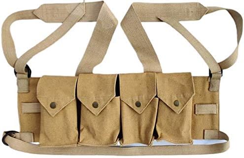 Rhodesian Fereday & Sons Chest Rig Bush War Magazine Tactical Canvas 4 Mag Pouch Chest Rig