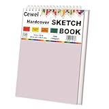 Cute Sketch Book for Kids Ages 8-12 Girls, 1 Pack-100 Sheets Purple Sketch Book 9x12, 68lb/100gsm Cute Sketchbook for Girls, Spiral Sketch Pads for Drawing, Art Supplies for Teens.