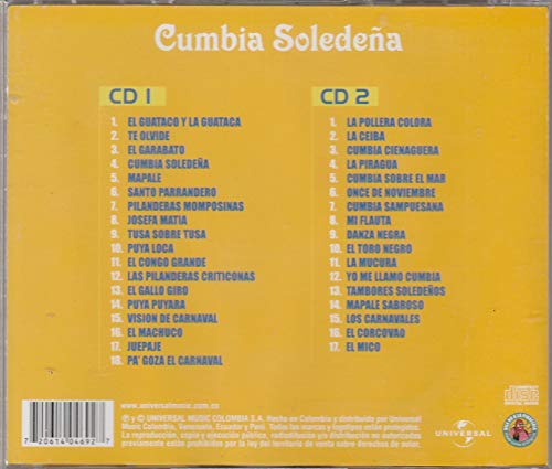 Cumbia Soledeña - Cd Grandes Exitos - Sucessos - Duplo