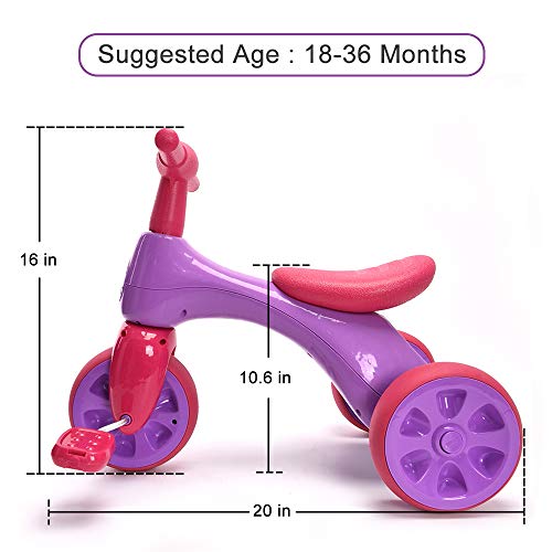 image for Unknown ChromeWheels Baby Balance Bike, Toddlers’ Tricycle Walker wi