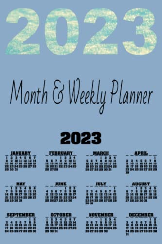 2023 Planner For ANYONE 'Let's Hit 2023 Strong!': Weekly And Monthly Planner With Monthly Habit & Mood Tracker