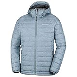 Columbia Powder Lite Hooded Jacket Herren Jacke, Grey Ash Print, M