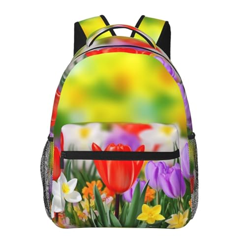 Sac à dos ordinateur portable voyage dos confortable sac de travail fleuri