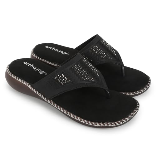 Image of ORTHO JOY doctor Footwear for women|| Fancy Footwear For Women || Orthopedic Women's Fancy Slipper /Sandal For Women