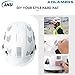 AOLAMEGS Construction Hard Hat with Visor - White Vented Hard Hats Construction OSHA Approved, ANSI Z89.1 ABS Safety Helmet，Adjustable Hardhats for Men Women Adult, 6pt Suspension with Chin Strap