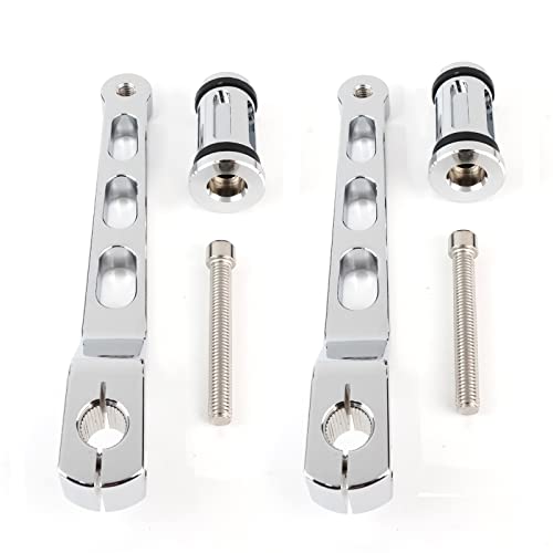Donpida Motorcycle Heel Toe Gear Shift Lever Gear Pedals Shift Arms Compatible With Harley Fl Softail Touring Electra Glide Road King Road Flhx Street Tri Trikes Shifter Levers (Chrome) #TOP6