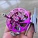 Menolana Ice Fishing Reel 65 mm for Freshwater Saltwater Labor Saving Multipurpose Portable Fishing Tackle Gear Full Metal Lightweight, Purple