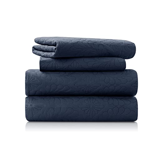 Mycraft Queen Quilt Bedding Set 3 Piece Lightweight Soft Coverlet - Bedspread Set For All Seasons(1 Quilt,2 Pillow Shams) #TOP6