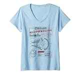 Star Wars Millennium Falcon Engineering Corporation V-Neck T-Shirt