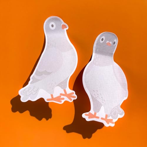 Blocs-notes pigeons Genuine Fred de 75 feuilles pour organiser vos notes de bureau