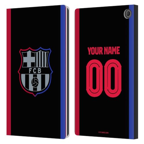 Housse Portefeuille Amazon Fire Max 11 FC Barcelona Coque Cuir Protection Intégrale