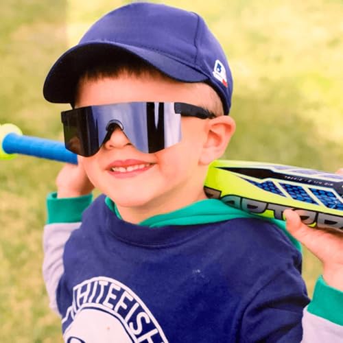 NIDOVIX Kids Baseball Sunglasses for Girls Boys Toddler Age 2-12, UV400 Baseball Sun Glasses Sports Cycling Shades3