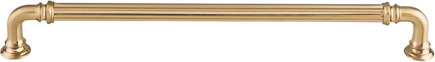Top Knobs TK325HB TK325 Reeded 9 Inch Center to Center Handle Cabinet Pull from The Chareau Collection