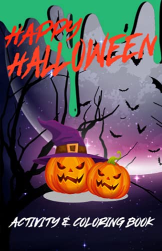 Mini Halloween Activity Book: Fun Halloween Activity & Coloring Book for Kids - 5x7 in. Booklet - Great Halloween Treat Prize - Party Favor Bag Filler ... Supplies - Goodie Bag Stuffer -Perfect Gift image 2