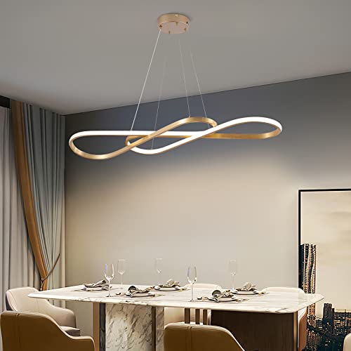 Lustre LED 45W suspendu moderne pour salon, cuisine et salle à manger - 3