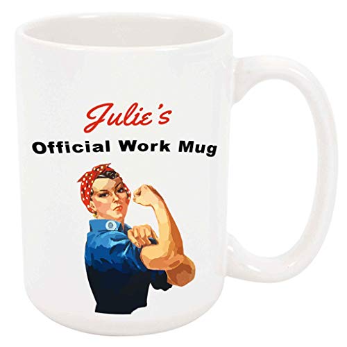 Julie Coffee Mug - Personalized Ceramic Official Work Cup with
