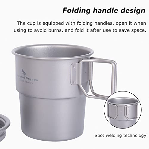 Tasse à café en titane 250 ml Boundless Voyage Ti3050D pour camping - 4