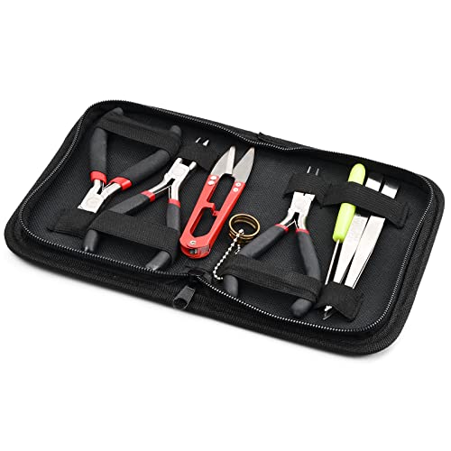 Miniatura 8 de Juego De Herramientas Para Hacer Joyas, 8 Piezas Kit De Herramientas Joyeria De Tijeras, Incluye Alicates, Tijeras, Pinzas Y Otras Herramientas De Joyería Para Fabricación Y Reparación De Bisutería