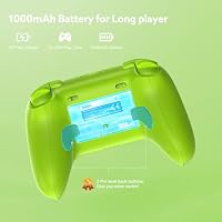 8Bitdo Ultimate 2 Wireless Controller für PC/Android/Apple/Steam, TMR Joystick Update, Lange/Kurze Triggersperren, RGB-Feuerring, Kabellose 8Speed Technologie, 2.4G Gamepad mit Ladestation (GREEN) – Ansicht 7