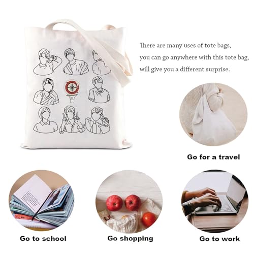 Bolso Tote Korean Boy Group Merchandise miniatura 6