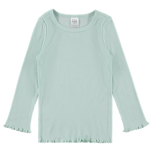 Cudlie 5-Pack Infant/Toddler Girl Long Sleeve Shirt - Basic Baby Tees, Blouses, Tops - Solid Print & Heart Print Tshirts Multi