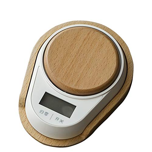 MOKLYF Báscula de Cocina Digital de Alta precisión, 0,1 g, para Pesar té, minibáscula portátil, báscula de Gramos para el hogar, báscula de Joyas, Herramientas para(A