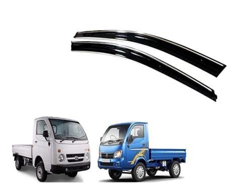 Image of CAR SAAZ Chrome Line Door Visor for ACE (Set of 2Pcs)| Rain Guard | Wind Deflector