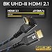 deleyCON 5m 8K HDMI 2.1 Kabel 270° gewinkelt 48Gbps