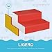 Imagen de HOMCOM Juego de 6 de Bloques de Espuma para Niños Bloques de Construcción Grandes Figuras de Construcción Juguete para Aprendizaje para Escalar y Gatear Multicolor