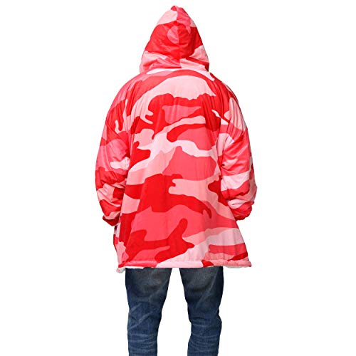 Foco HDONFSMURBUSQVC Kansas City Chiefs Nfl Reversible Team Color Camo Hoodeez thumb #1