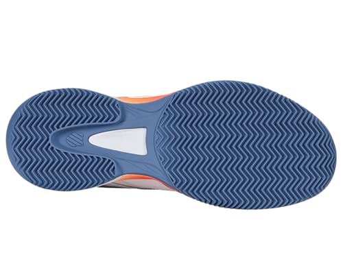 K-Swiss Scarpe Da Tennis Da Uomo Speedex, White Infinity Scarlet Ibis, 43 Eu - 4