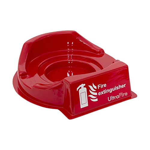 UltraFire Universal Economy Fire Point Extinguisher Stands - Suitable For Up To 9kg/9ltr Extinguishers - UK Manufactured (Single, Red)