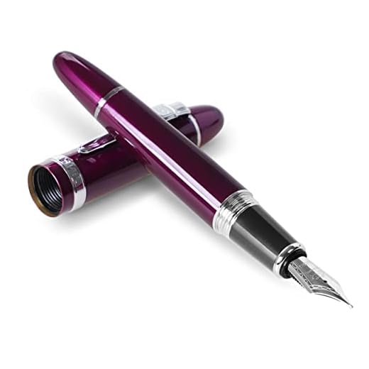 Fountain Pen Jinhao 159 Luxury Purple, Big Heavy Style, Medium Nib, Writing Calligraphy, Stationery Office Supplies