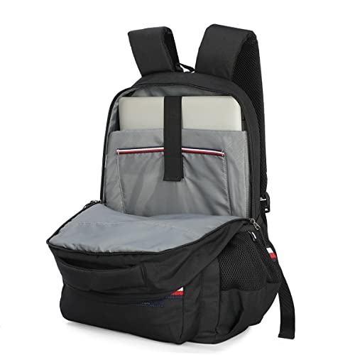 Tommy Hilfiger Matias Unisex Polyester 14 inch Laptop Backpack Black - Image 7