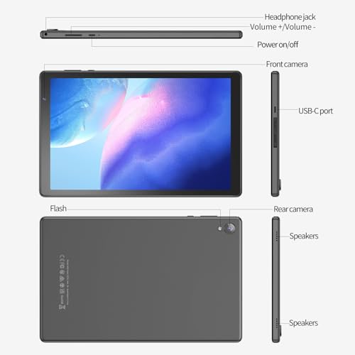 Image of Tablet 10 inch Android Tablets with 2GB RAM, 32GB ROM, 512GB Expandable, Quad-Core,1280 * 800 HD IPS, 2MP + 8MP Dual Camera, Wi-Fi, Stable Tablet with 6000mAh Battery