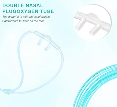 3 Pack High-Flow Ultra Soft Nasal Oxygen Cannula, Green Tubing and Each Individual Packing with Standard Connection 7 Feet - Image 5