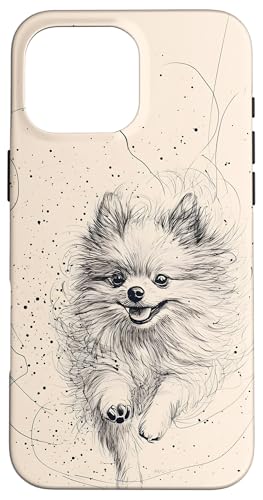 Playful Pomeranian Case for iPhone 16 Pro Max