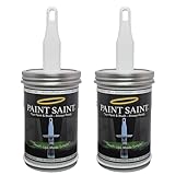 Paint Saint – 2 Airtight Touch Up Paint Containers with Built-In Brush | Mess-Free House Paint Storage | Quick, Satisfying Touch Ups | Perfect for Homeowners, DIY & Property Managers (Pack of 2)