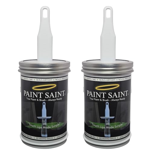 Paint Saint – Airtight Touch Up Paint Container with Built-In Brush | 